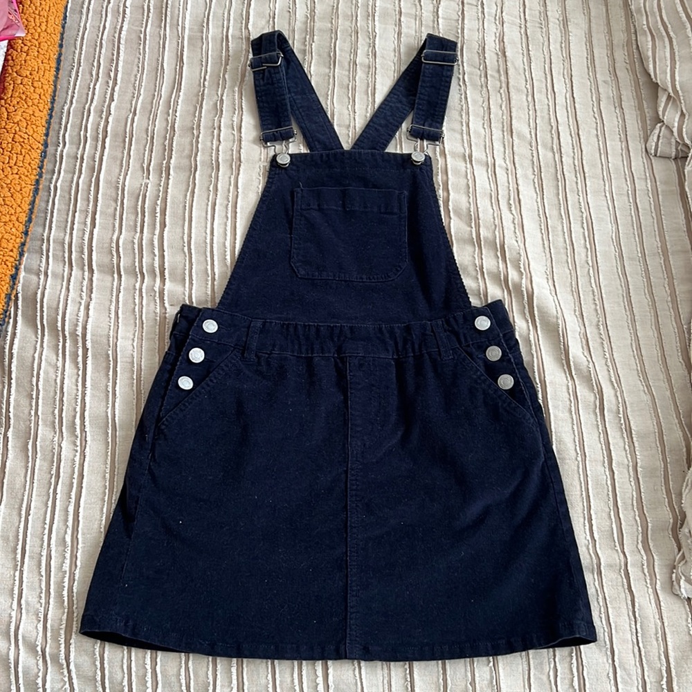 Navy corduroy dress